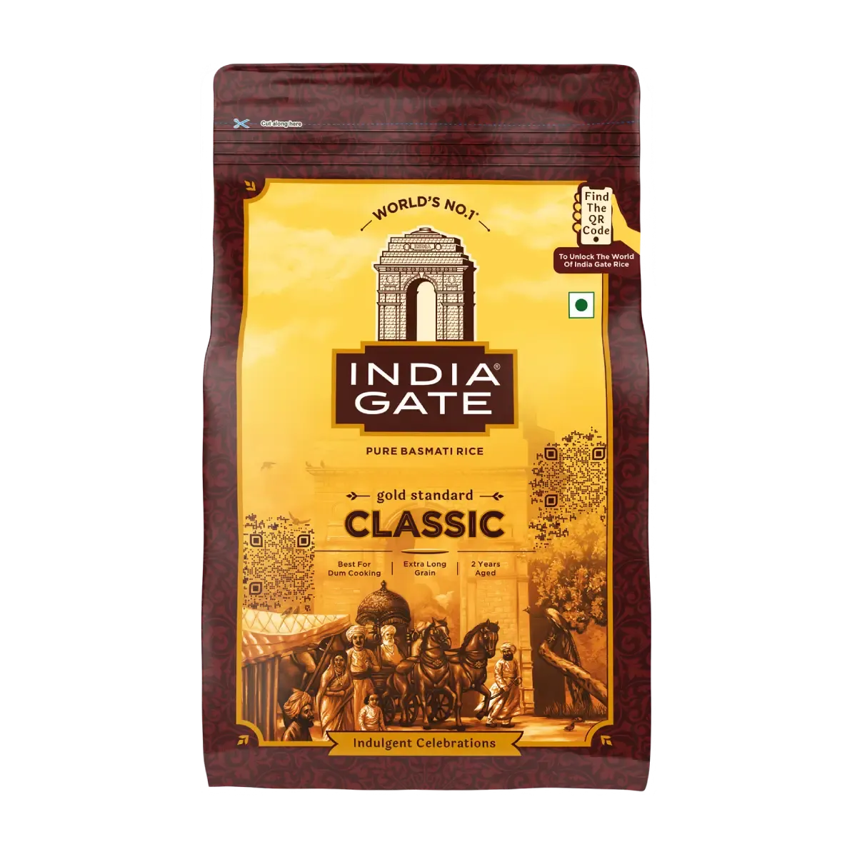 imgi_21_IG-Classic-1kg-fr Indiagate Basmati Rice Classsic - Image 1