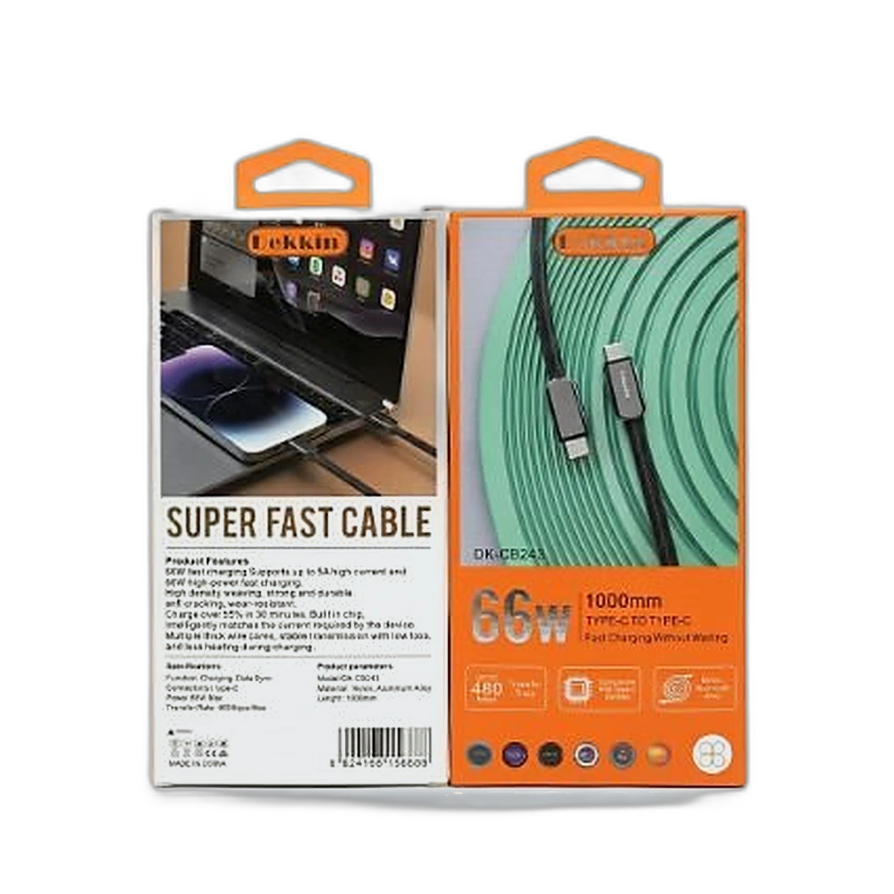 mobile_cable_5349_studio_hd Dekkin DK-CB243a Super Fast Charging Cable (USB to Type-C 66W 5A) - Image 1